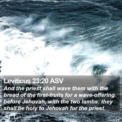 Leviticus 23:20 ASV Bible Verse Image
