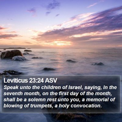 Leviticus 23:24 ASV Bible Verse Image