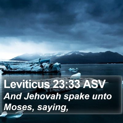 Leviticus 23:33 ASV Bible Verse Image