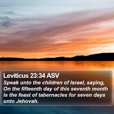 Leviticus 23:34 ASV Bible Verse Image