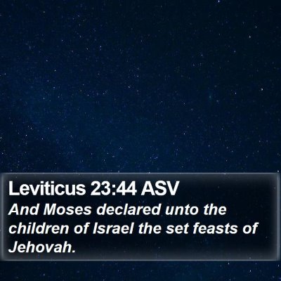 Leviticus 23:44 ASV Bible Verse Image