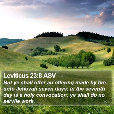 Leviticus 23:8 ASV Bible Verse Image