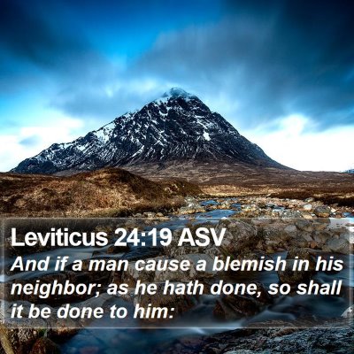 Leviticus 24:19 ASV Bible Verse Image