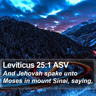 Leviticus 25:1 ASV Bible Verse Image