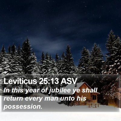 Leviticus 25:13 ASV Bible Verse Image