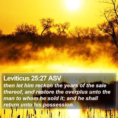 Leviticus 25:27 ASV Bible Verse Image