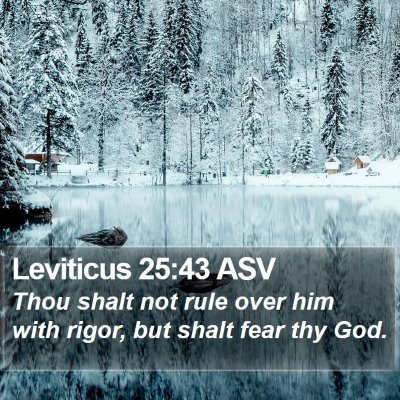 Leviticus 25:43 ASV Bible Verse Image