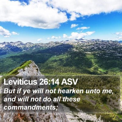 Leviticus 26:14 ASV Bible Verse Image