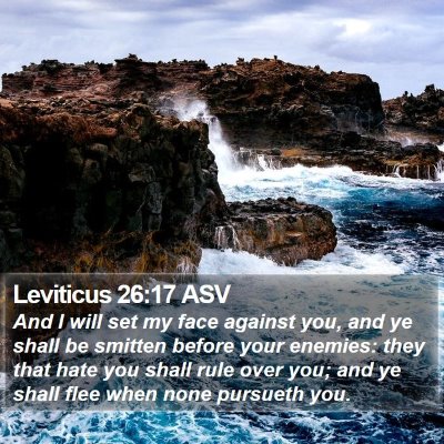 Leviticus 26:17 ASV Bible Verse Image