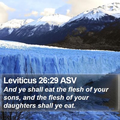 Leviticus 26:29 ASV Bible Verse Image