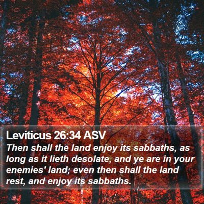 Leviticus 26:34 ASV Bible Verse Image