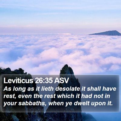 Leviticus 26:35 ASV Bible Verse Image