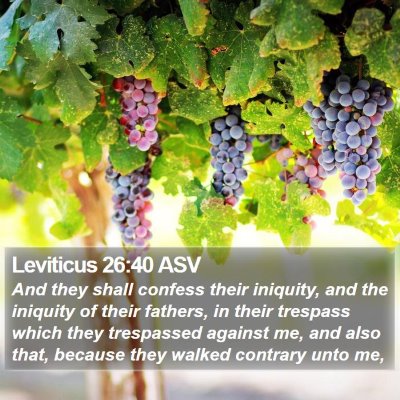 Leviticus 26:40 ASV Bible Verse Image