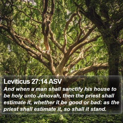 Leviticus 27:14 ASV Bible Verse Image