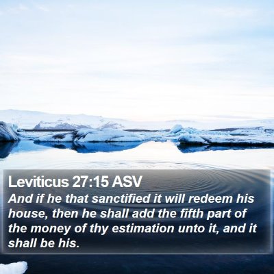 Leviticus 27:15 ASV Bible Verse Image