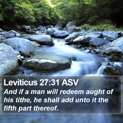 Leviticus 27:31 ASV Bible Verse Image
