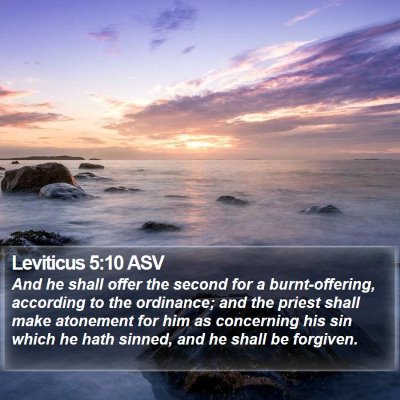 Leviticus 5:10 ASV Bible Verse Image