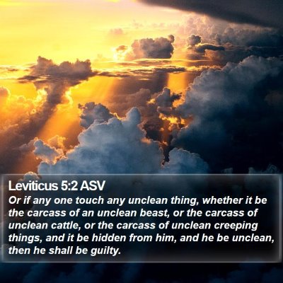 Leviticus 5:2 ASV Bible Verse Image
