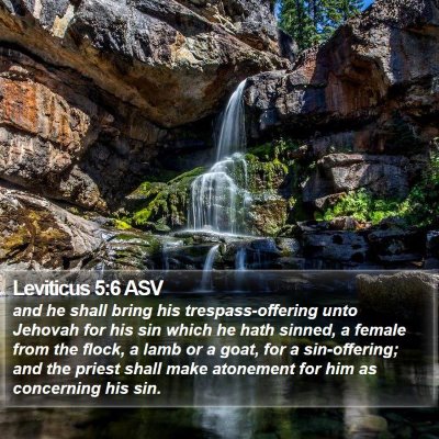Leviticus 5:6 ASV Bible Verse Image