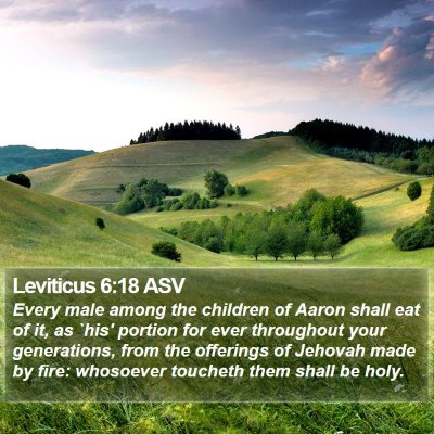 Leviticus 6:18 ASV Bible Verse Image