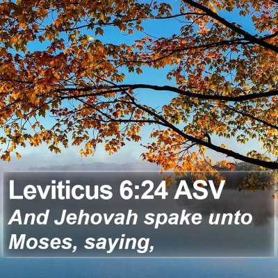 Leviticus 6:24 ASV Bible Verse Image