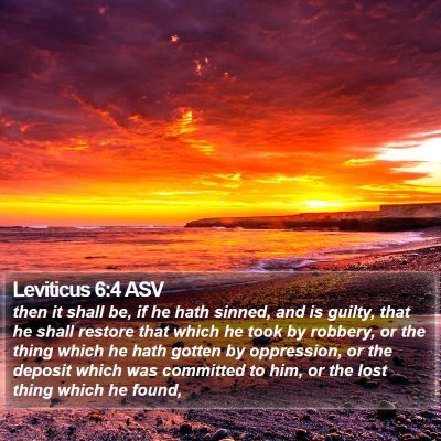 Leviticus 6:4 ASV Bible Verse Image