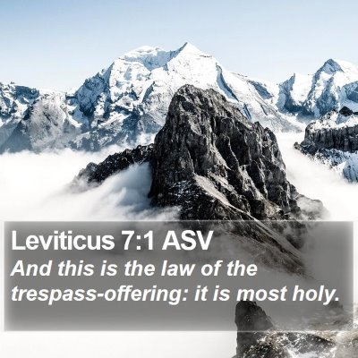 Leviticus 7:1 ASV Bible Verse Image