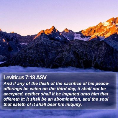Leviticus 7:18 ASV Bible Verse Image