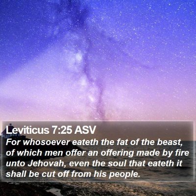 Leviticus 7:25 ASV Bible Verse Image
