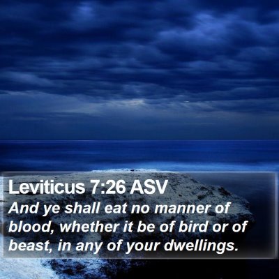 Leviticus 7:26 ASV Bible Verse Image