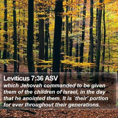 Leviticus 7:36 ASV Bible Verse Image