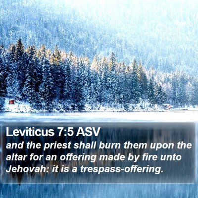 Leviticus 7:5 ASV Bible Verse Image