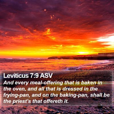 Leviticus 7:9 ASV Bible Verse Image