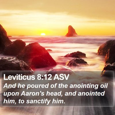 Leviticus 8:12 ASV Bible Verse Image