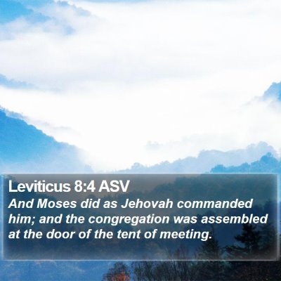 Leviticus 8:4 ASV Bible Verse Image