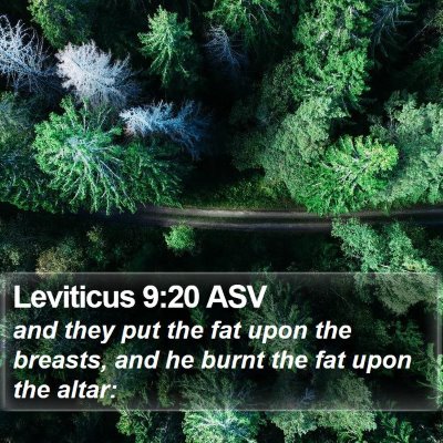 Leviticus 9:20 ASV Bible Verse Image