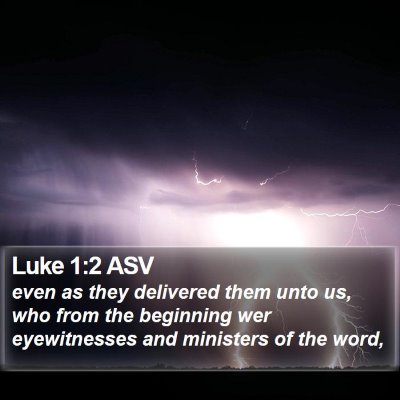 Luke 1:2 ASV Bible Verse Image
