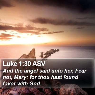 Luke 1:30 ASV Bible Verse Image