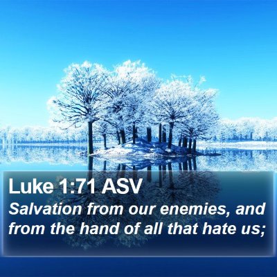 Luke 1:71 ASV Bible Verse Image