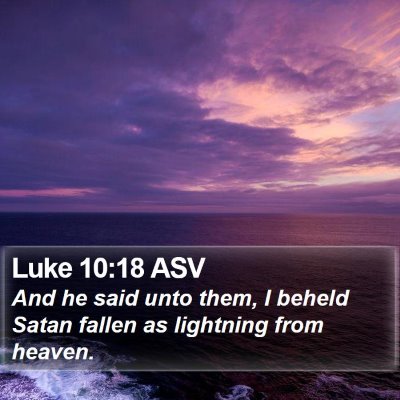 Luke 10:18 ASV Bible Verse Image