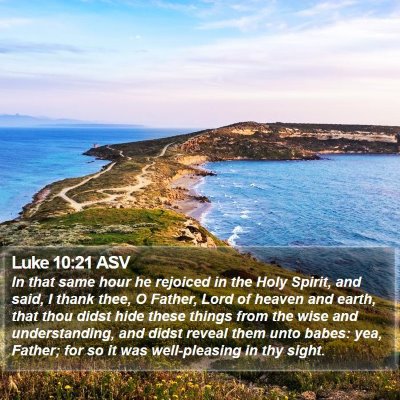Luke 10:21 ASV Bible Verse Image