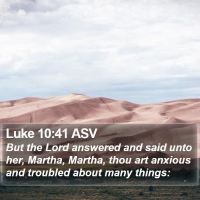 Luke 10:41 ASV Bible Verse Image