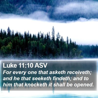 Luke 11:10 ASV Bible Verse Image