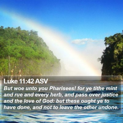 Luke 11:42 ASV Bible Verse Image