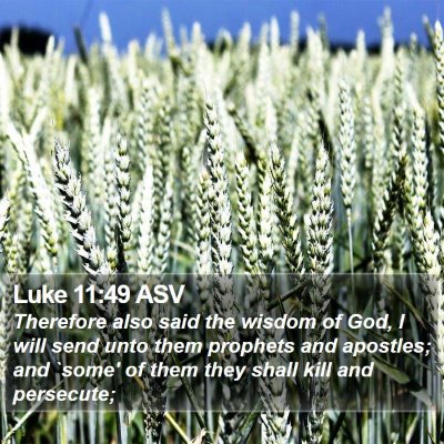 Luke 11:49 ASV Bible Verse Image