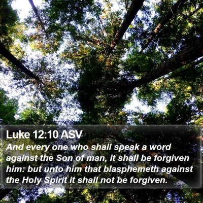 Luke 12:10 ASV Bible Verse Image
