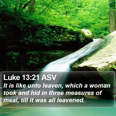 Luke 13:21 ASV Bible Verse Image