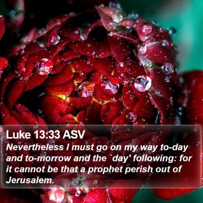 Luke 13:33 ASV Bible Verse Image