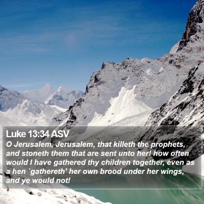 Luke 13:34 ASV Bible Verse Image