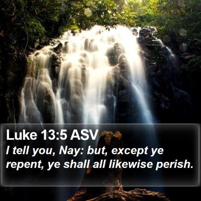 Luke 13:5 ASV Bible Verse Image